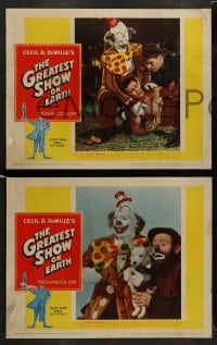 7z729 GREATEST SHOW ON EARTH 4 LCs R1960 Cecil B. DeMille circus classic, Charlton Heston!