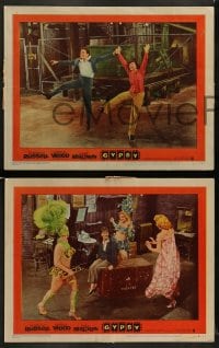7z822 GYPSY 3 LCs 1962 great images of Karl Malden, Rosalind Russell & Natalie Wood!