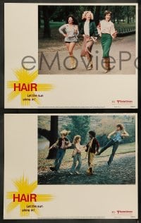 7z210 HAIR 8 LCs 1979 Milos Forman, Treat Williams, musical, let the sun shine in!