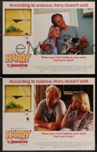 7z216 HARRY & THE HENDERSONS 8 LCs 1987 Bigfoot lives with John Lithgow, Melinda Dillon & Don Ameche