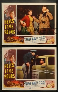 7z221 HELL'S FIVE HOURS 8 LCs 1958 Stephen McNally, top suspense story of the nuclear age!