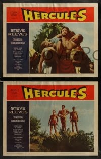 7z824 HERCULES 3 LCs 1959 great image of the world's mightiest man Steve Reeves by mortal men!