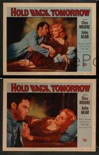 7z672 HOLD BACK TOMORROW 5 LCs 1955 Hugo Haas, great images of sexy bad girl Cleo Moore & John Agar!