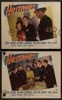 7z826 HOSTAGES 3 LCs 1943 Luise Rainer, right out of Hitler's cracking Fortress Europe!