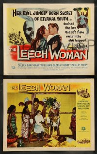 7z282 LEECH WOMAN 8 LCs 1960 deadly female vampire drained love & life from every man she trapped!