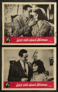 7z739 LET'S TALK ABOUT WOMEN 4 LCs 1964 sexy Sylva Koscina and Vittorio Gassman!