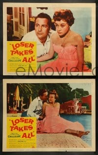 7z627 LOSER TAKES ALL 6 LCs 1957 Rossano Brazzi, Glynis Johns, winningest romance of the year!