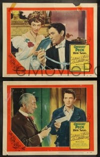 7z631 MAN WITH A MILLION 6 LCs 1954 Gregory Peck, English comedy from Mark Twain's story!