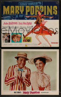 7z021 MARY POPPINS 9 LCs R1973 Julie Andrews & Dick Van Dyke in Walt Disney's musical classic!