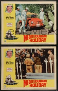 7z311 MEDITERRANEAN HOLIDAY 8 LCs 1964 Burl Ives, German, all the excitement your mind ever imagined