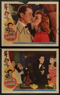7z846 MEXICAN HAYRIDE 3 LCs 1948 Bud Abbott & Lou Costello in Mexico w/ sexy Luba Malina!