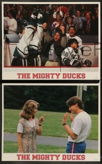 7z317 MIGHTY DUCKS 8 LCs 1992 Walt Disney, Emilio Estevez, Joss Ackland, ice hockey!