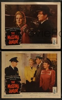7z633 MISSING JUROR 6 LCs 1944 directed by Budd Boetticher, Jim Bannon & sexy Janis Carter!