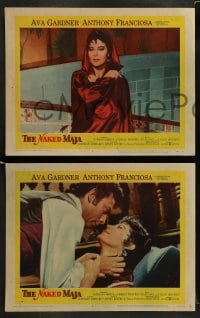 7z682 NAKED MAJA 5 LCs 1959 great images of sexy Ava Gardner & Anthony Franciosa!