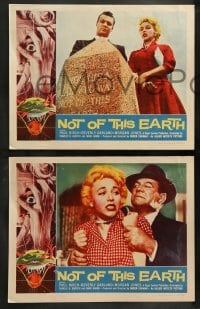 7z747 NOT OF THIS EARTH 4 LCs 1957 Beverly Garland, alien Paul Birch, Roger Corman, complete set!