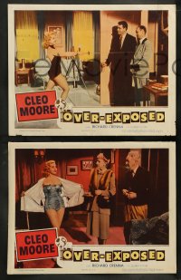 7z749 OVER-EXPOSED 4 LCs 1956 Richard Crenna, sexy Cleo Moore in the blackmail photo racket!