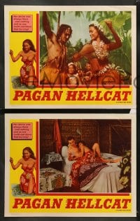 7z750 PAGAN HELLCAT 4 LCs 1961 sexy Tumata Teuiau, wild Tahitian Pagan Hellcat!