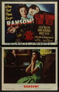 7z385 RANSOM 8 LCs 1956 Glenn Ford & Donna Reed are shocked to find their son was kidnapped!