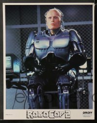 7z394 ROBOCOP 2 8 LCs 1990 cool images of cyborg policeman Peter Weller, sci-fi sequel!