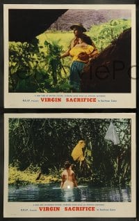 7z651 VIRGIN SACRIFICE 6 LCs 1959 from the depths of the jungle, a new kind of motion picture!