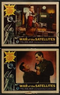 7z523 WAR OF THE SATELLITES 8 LCs 1958 Roger Corman, Dick Miller, ultimate in scientific monsters!