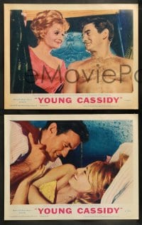7z552 YOUNG CASSIDY 8 LCs 1965 John Ford, bellowing, brawling, womanizing Rod Taylor, Julie Christie