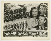 8a036 20,000 MEN A YEAR 8x10.25 still 1939 Randolph Scott, Preston Foster, Lindsay on the 1/2sheet!