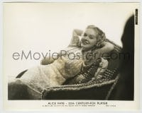 8a055 ALICE FAYE 8x10.25 still 1936 full-length portrait leaning back in a comfortable chair!