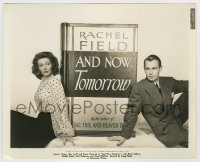 8a065 AND NOW TOMORROW candid 8.25x10 key book still 1944 Alan Ladd & Loretta Young by giant book!
