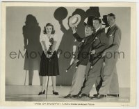 8a084 BABES ON BROADWAY 8x10 still 1941 Judy Garland & Mickey Rooney performing on stage!