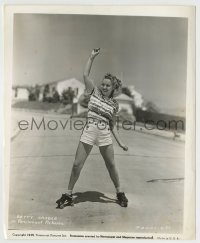 8a099 BETTY GRABLE 8.25x10 still 1939 the sexy star showing off her roller skating skills!
