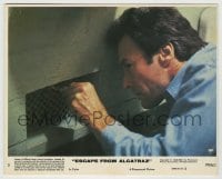 8a010 ESCAPE FROM ALCATRAZ 8x10 mini LC #5 1979 super close up of Clint Eastwood passing notes in prison!