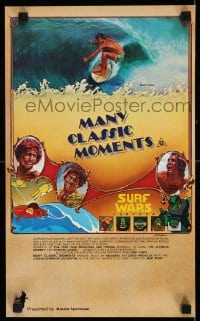 8b027 MANY CLASSIC MOMENTS Aust special poster 78 surfing, wacky Surf Wars cartoon as well!
