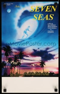 8b028 TALES OF THE SEVEN SEAS Aust special poster 81 cool surfing image and art of surfer in sky!
