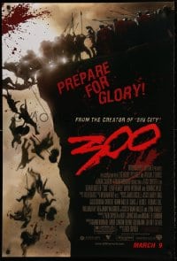 8c015 300 advance DS 1sh 2007 Zack Snyder directed, Gerard Butler, prepare for glory!