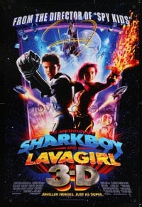 8c029 ADVENTURES OF SHARKBOY & LAVAGIRL DS 1sh 2005 Taylor Lautner, David Arquette!