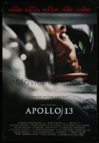 8c066 APOLLO 13 DS 1sh 1995 Ron Howard directed, image of astronaut Tom Hanks in trouble!