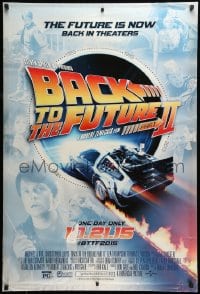 8c086 BACK TO THE FUTURE II DS 1sh R2015 Michael J. Fox & Lloyd, completely different design!