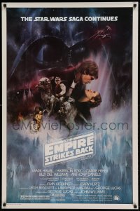 8c258 EMPIRE STRIKES BACK 1sh 1980 classic Gone With The Wind style art by Kastel, studio printing