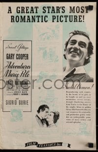 8d015 ADVENTURES OF MARCO POLO pressbook R1944 Gary Cooper, Basil Rathbone, Sigrid Gurie