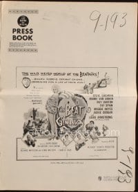 8d040 BEAT GENERATION pressbook 1959 sexy Mamie Van Doren trapped by beatnik Ray Danton, Louis Armstrong