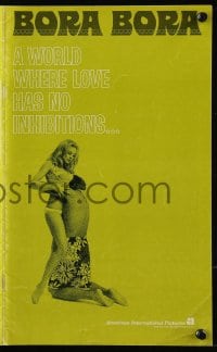 8d059 BORA BORA pressbook 1970 a South Seas world where love has no inhibitions!