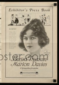 8d072 BURIED TREASURE pressbook 1921 beautiful pirate Marion Davies travels in time, ultra rare!