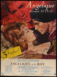 8f501 ANGELIQUE & THE KING French 1p 1965 Yves Thos art of sexy Michele Mercier & Robert Hossein!
