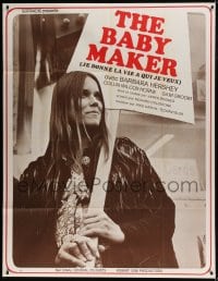 8f509 BABY MAKER French 1p 1970 directed by James Bridges, surrogate mom Barbara Hershey!