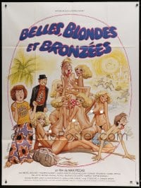 8f520 BELLES BLONDES ET BRONZEES French 1p 1981 Tealdi art of guys with beautiful naked blondes!