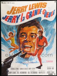 8f525 BIG MOUTH French 1p 1967 Jerry Lewis is the Chicken of the Sea, Michel Landi spy spoof art!