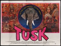 8f005 TUSK French 8p 1980 Alejandro Jodorowsky, Giraud art of Indian elephant & girl, super rare!