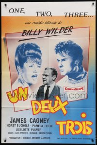 8f040 ONE, TWO, THREE French 30x46 R1986 Billy Wilder, James Cagney, different Museux art!