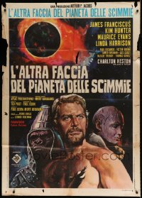 8f253 BENEATH THE PLANET OF THE APES Italian 1p 1970 completely different art of Franciscus!